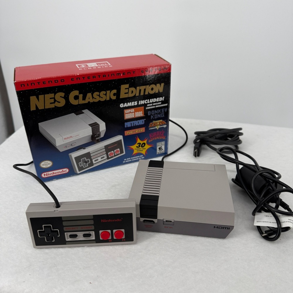 Nintendo NES Classic Edition Mini Console CLV-001 with 30 Games and Box TESTED